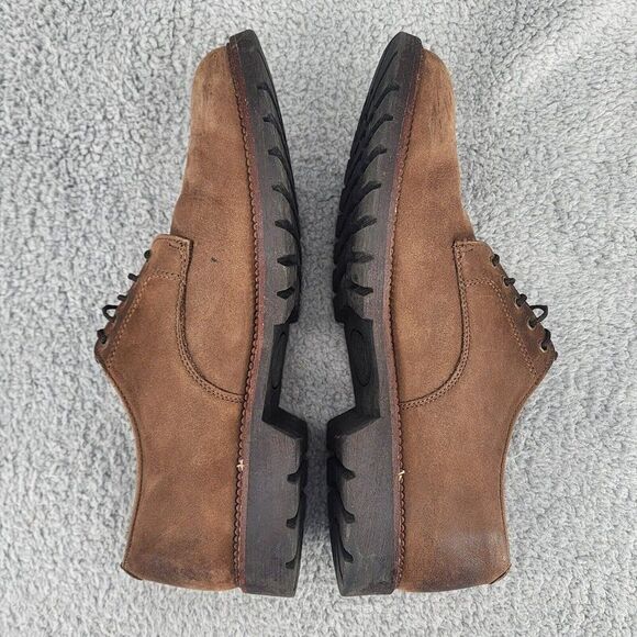 HS Trask Mens Work Oxfords Sz 12 Brown Lace Up Casual Dress Shoes Outdoor - Picture 5 of 9